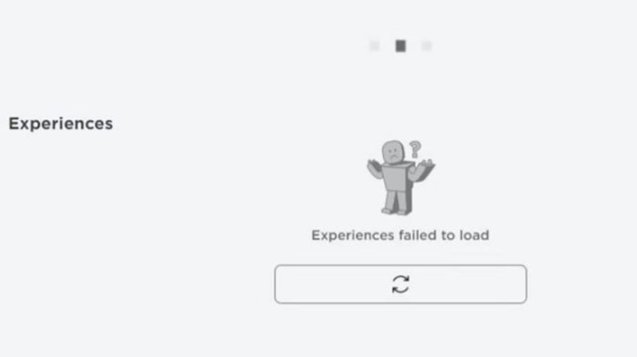 Failed to load data roblox