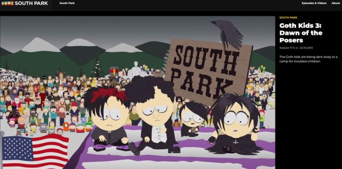 South park goths dancing