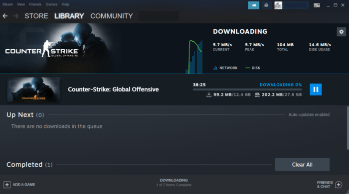 Steam wont download games