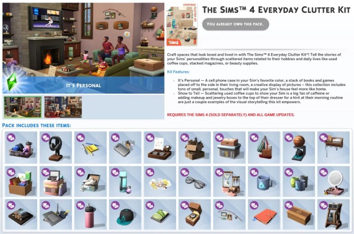 How to stack items sims 4