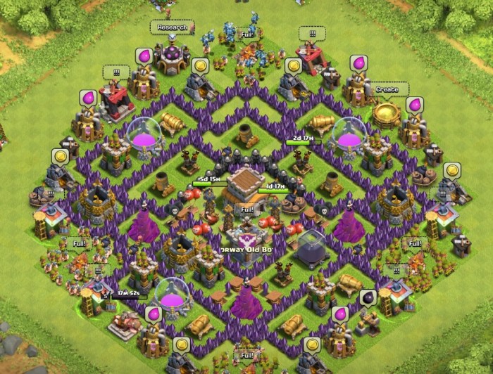 Coc town hall level 8 base