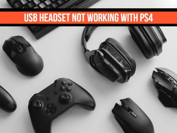 Headset on ps4 not working