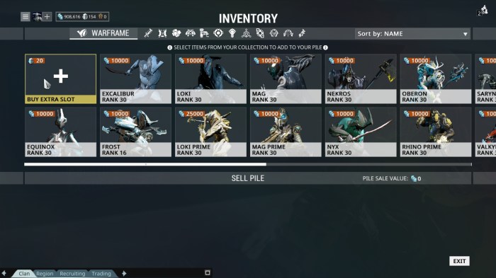 How to get warframe slots