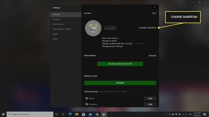 Gamertag gamertags windowscentral howto