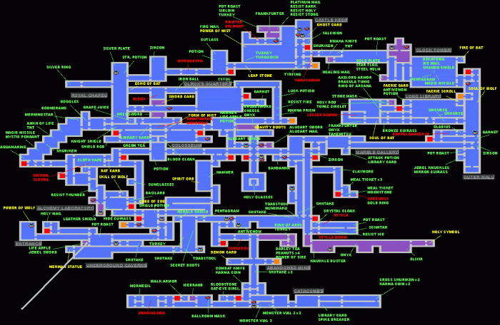 Symphony of the night map