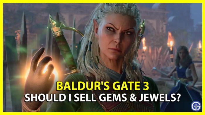 Baldur's gate 3 sell gems