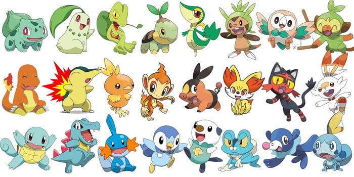 Starters region each set alternate pokemon pokémon