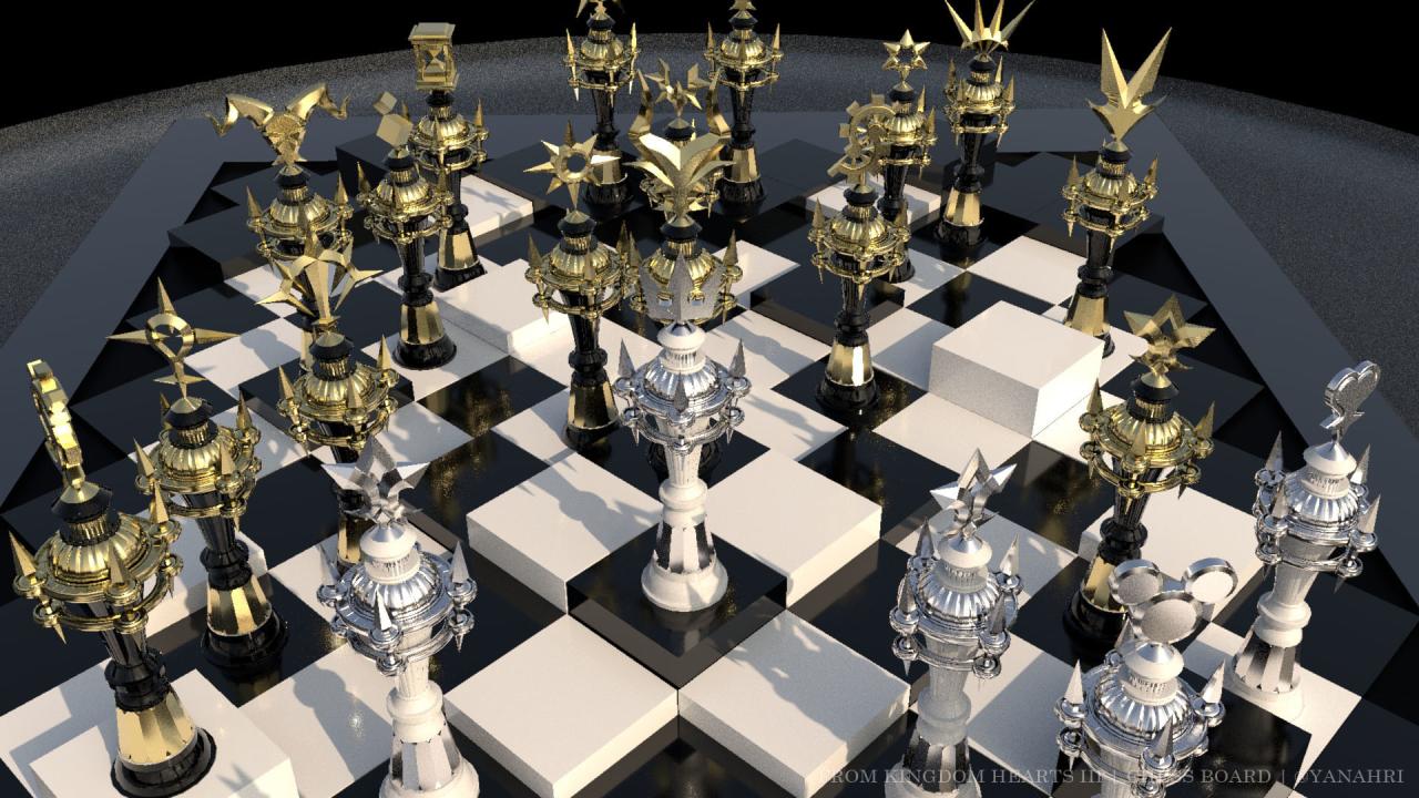 Kingdom heart chess set
