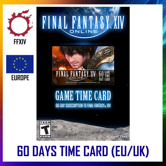 Ffxiv 60 day time card