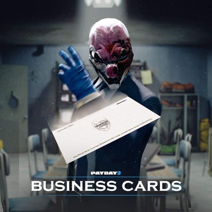 Payday 2 business cards