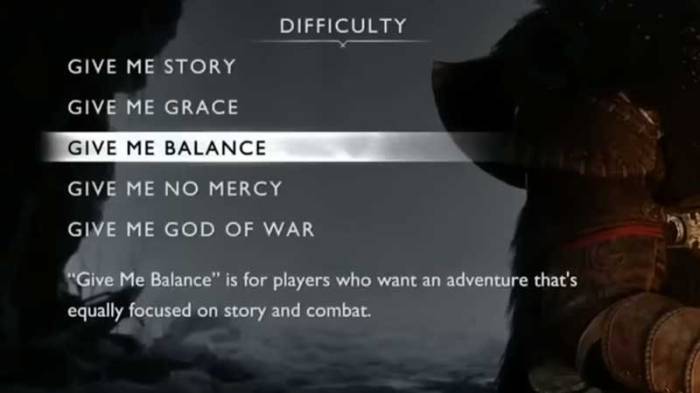 God of war 2018 difficulty