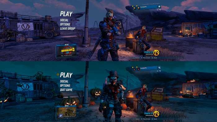 Borderlands 3 split screen