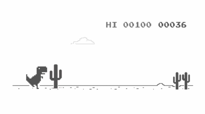 Chrome dinosaur high score