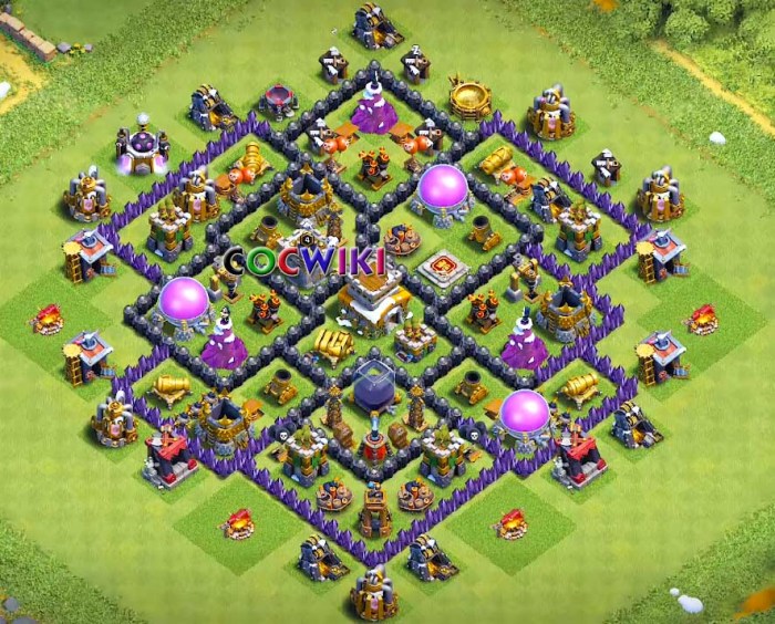 Clash of clan level 8 base