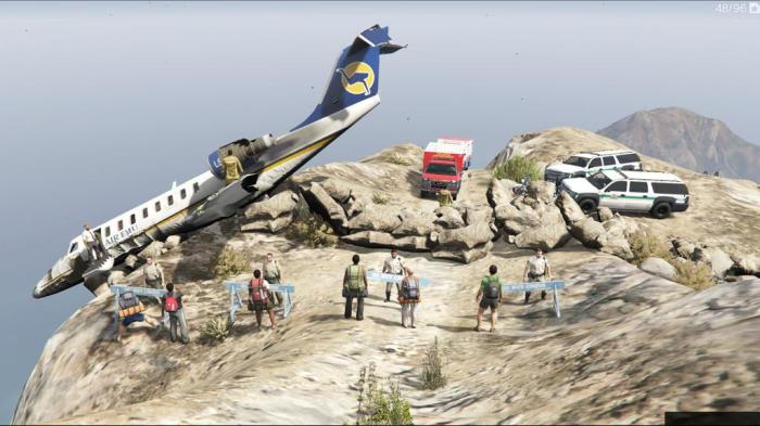 Gta sea crash plane