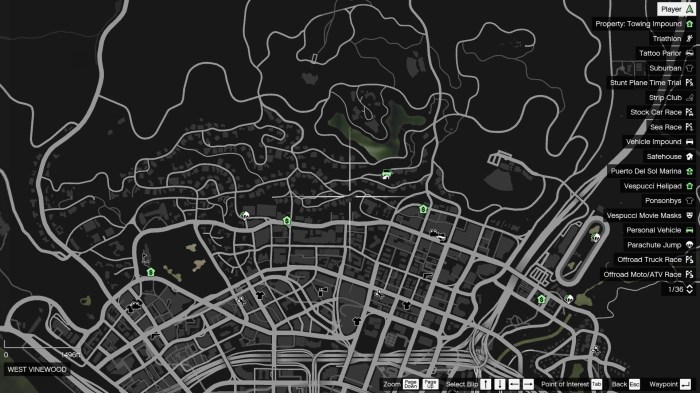 Franklin's house gta map