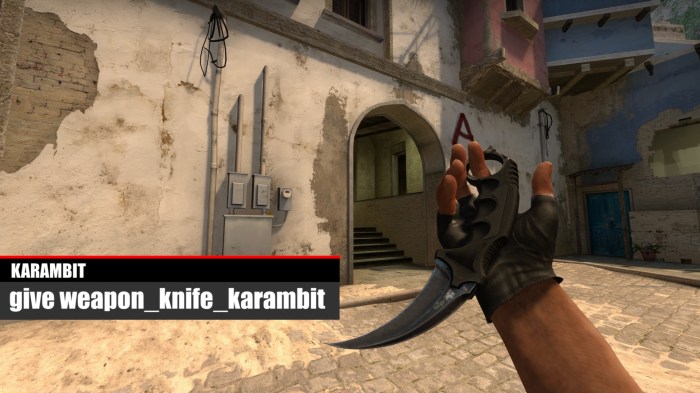 Knife give weapon ent classname css fire