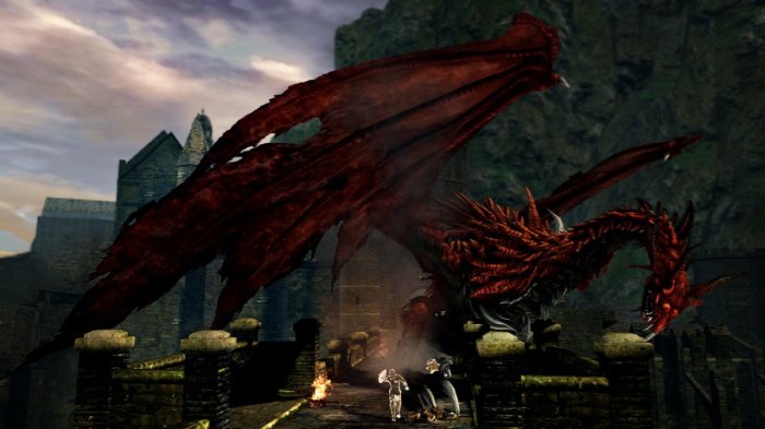 Souls dark drake sword hellkite dragon