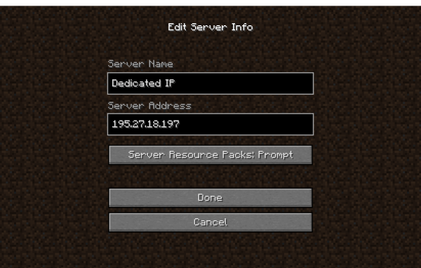 Only up minecraft server