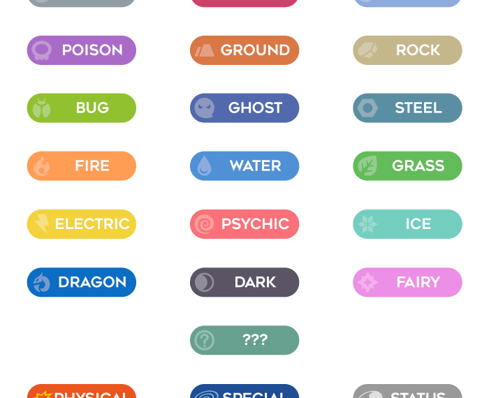 List of pokemon by color