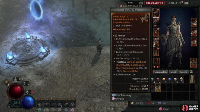 Diablo 4 weapon durability