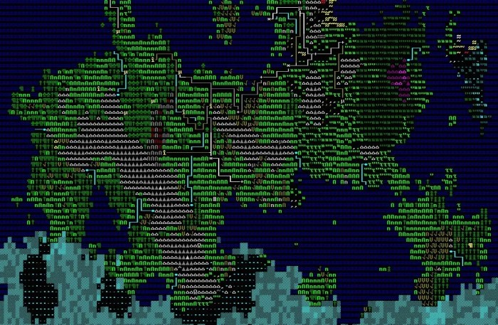 Dwarf fortress map ascii large rpg game dwarves screens maps 3d graphics console adams tarn heroes community visit gamer pc