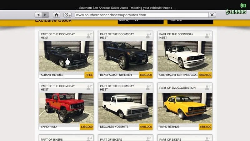 List of removed gta cars