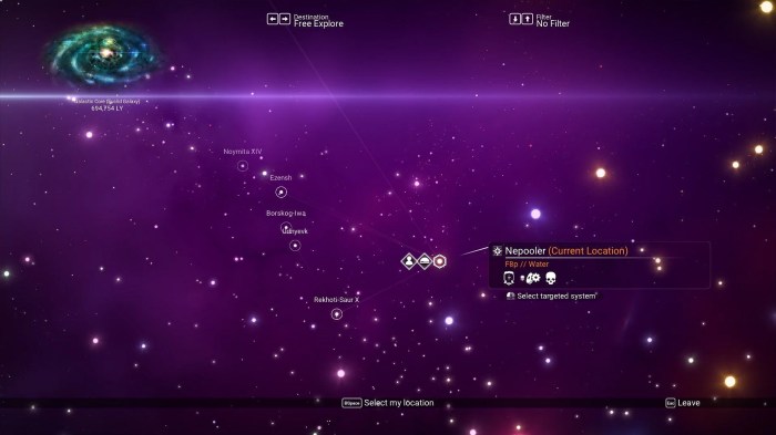 No man's sky galactic map