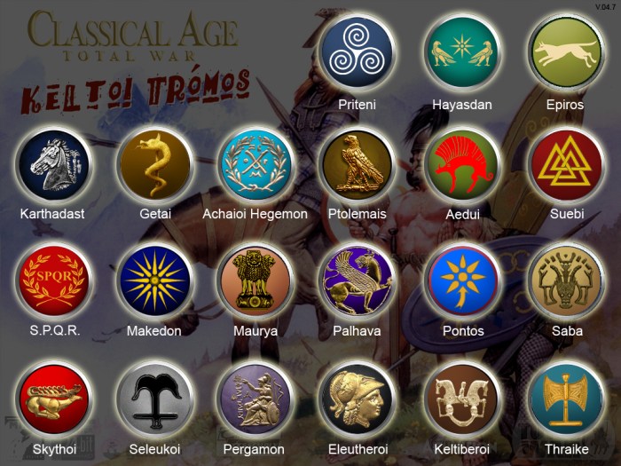 Rome 2 total war factions