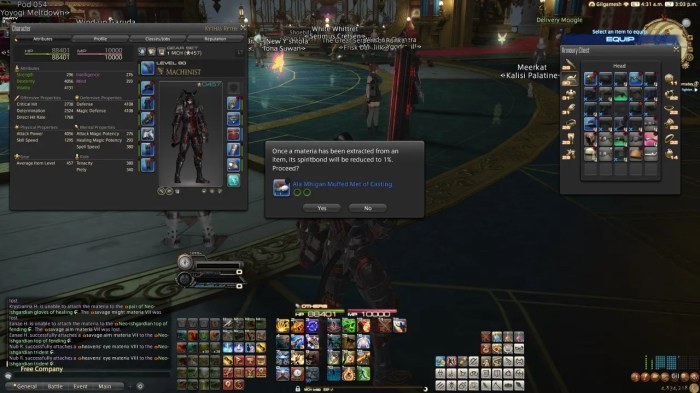 Ff14 how to equip materia