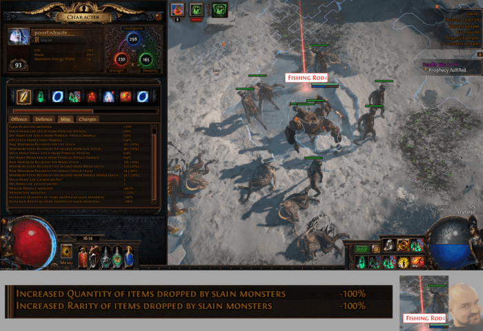 Path of exile fishing rod