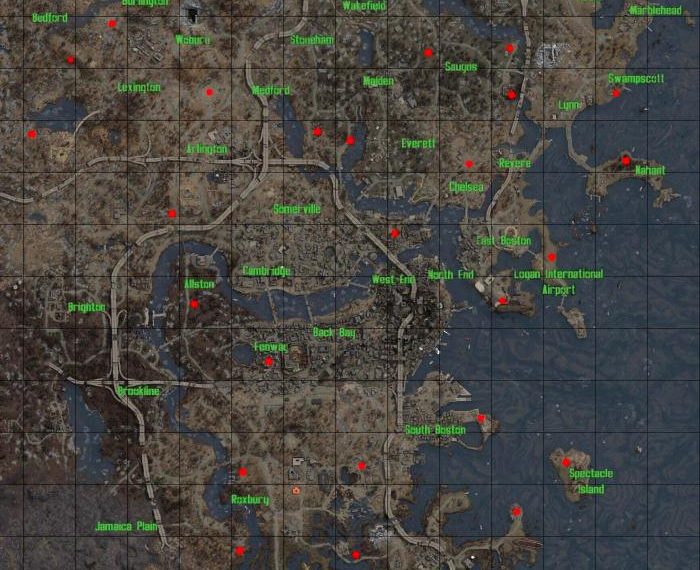 Fallout 4 commonwealth map