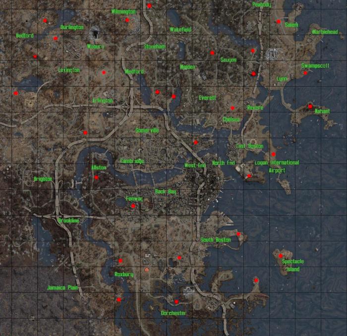 Fallout 4 commonwealth map