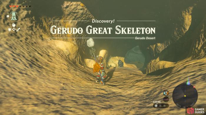 Gerudo great skeleton cave