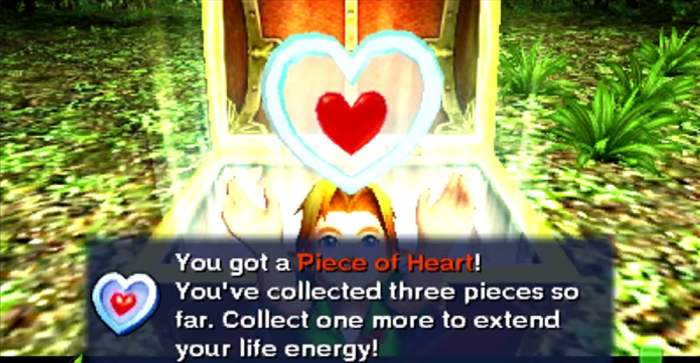 Heart pieces majora's mask