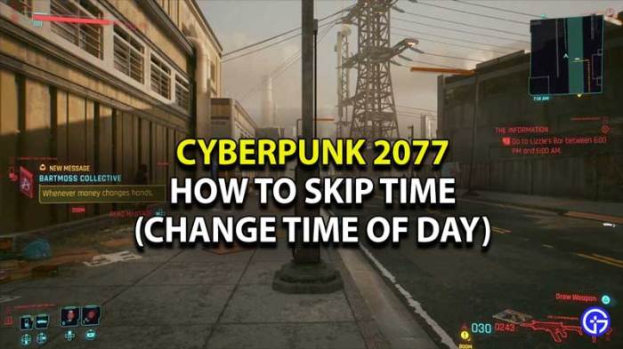 Cyberpunk cannot skip time