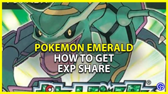 Exp share pokemon emerald