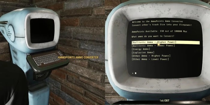 Fallout 76 ammo converter