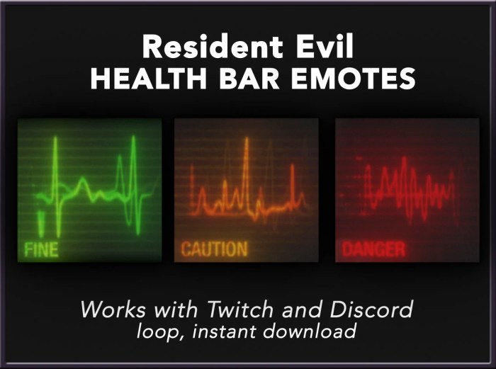 Resident evil health bar