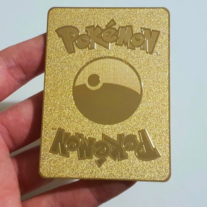 Gold backed pokemon cards