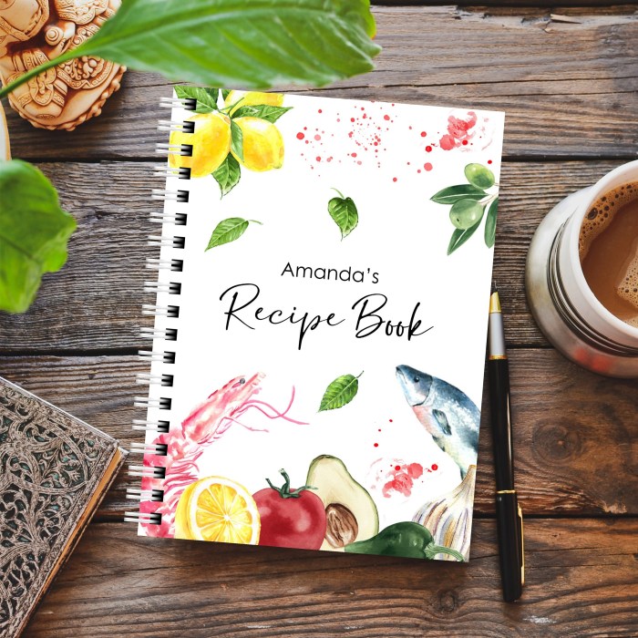 Recipe book recipes journal notebook covers books homemade cookbook etsy diy food thread binder cooking notebooks