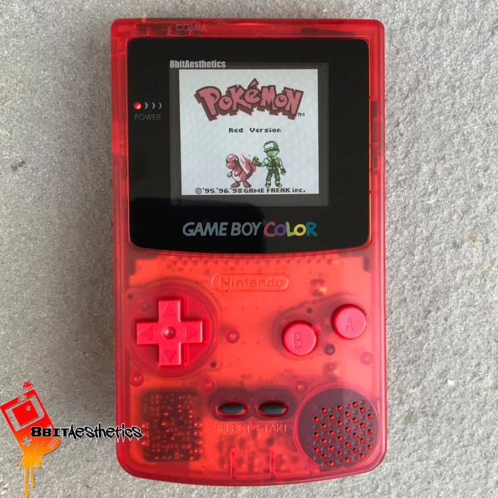 Gameboy color red pokemon