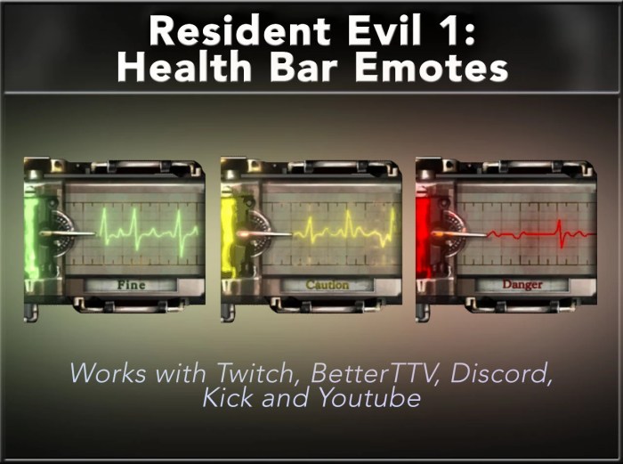 Resident evil health bar