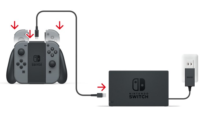 Charge joy con controllers