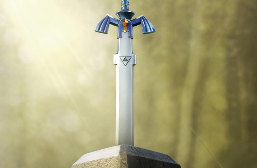 Pedestal sword