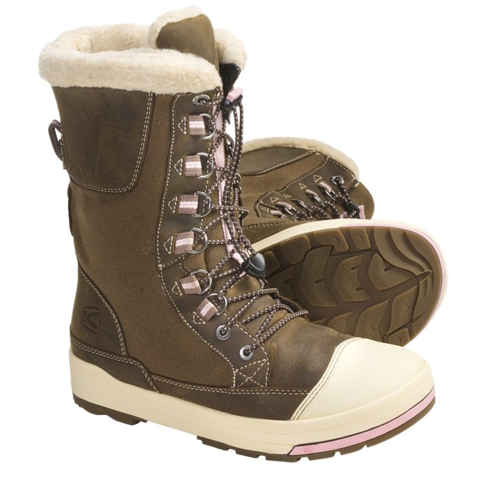 Boots snow women fur lined insulated resistant water mata