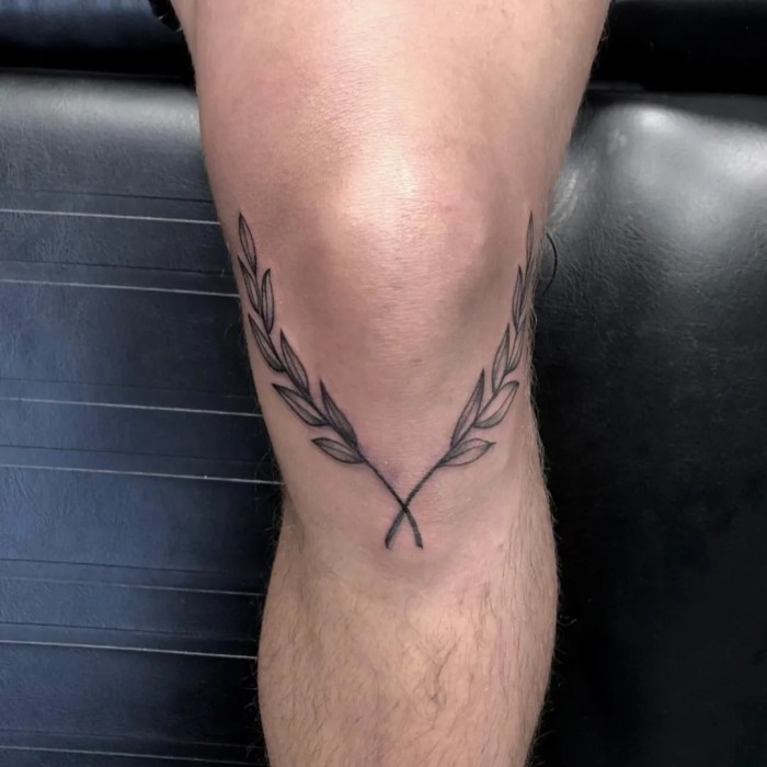 Arrow to the knee tattoo