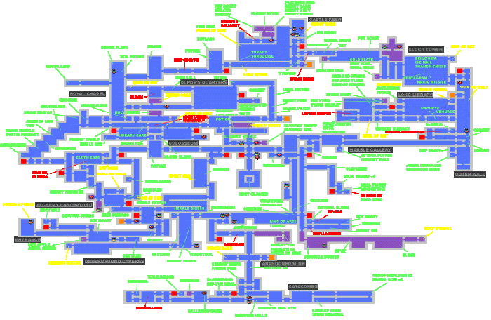 Symphony of the night map