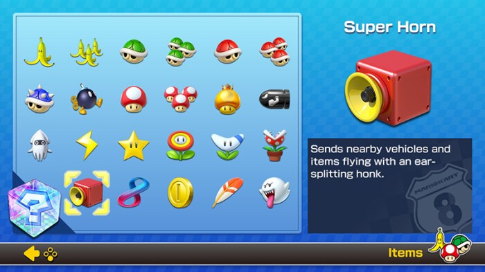 Mario kart items shell spiny