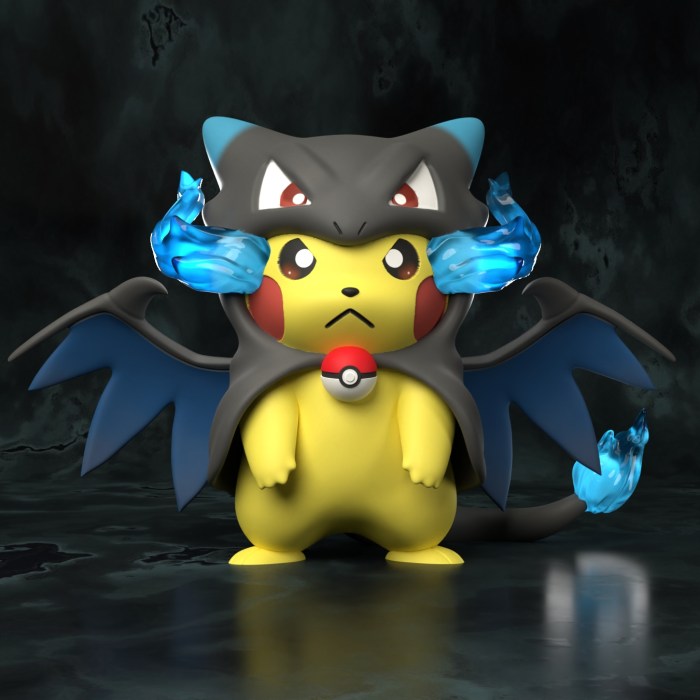 Mega charizard y pikachu